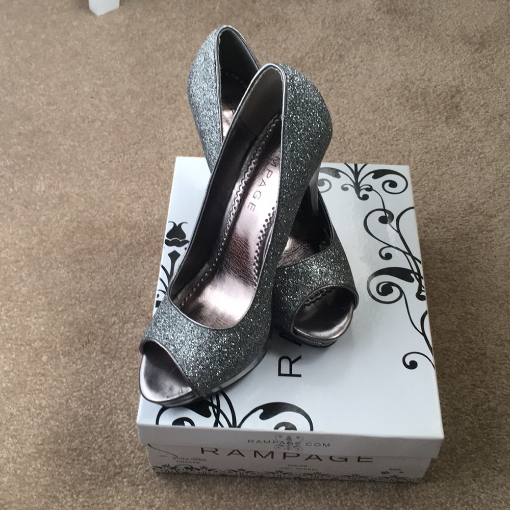 Rampage high heals metallic silver
